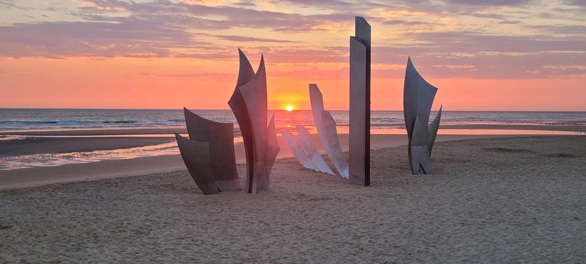 Omaha Beach Vue Les Braves Saint-Laurent-sur-Mer Extérieur photo